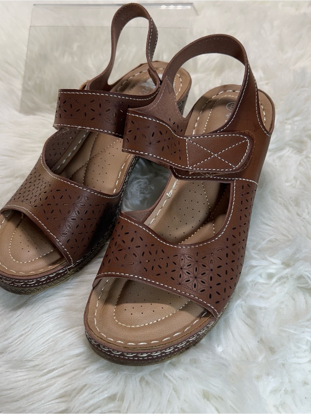 PATRIZIA by Spring Step size 8 new Women’s Brown Comfort Slingback Sandals